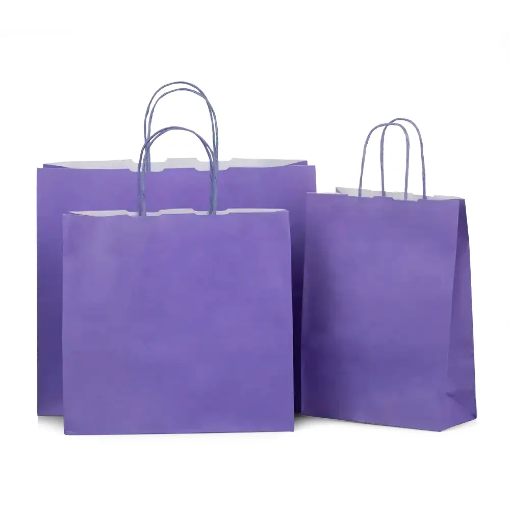 Lilac Paper Carrier Bags | Paper Bags | Carrier Bag Shop