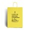 Yellow Branded Paper Bags with Twisted Handles