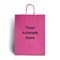 Magenta Branded Paper Bags with Twisted Handles