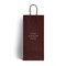 Bordeaux Branded Twisted Handle Two Bottle Bags