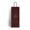 Bordeaux Branded Twisted Handle One Bottle Bags