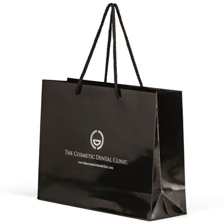 Full Colour Printed Gloss Boutique Bags with PP Rope Handles