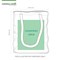 Personalised Green Cotton Shopping Bags